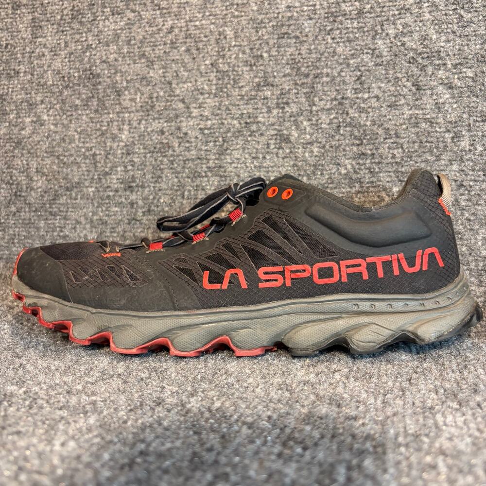La Sportiva Men 11.5 Wildcat Helios Trail Running Shoe Black Red Hiking Sneakers